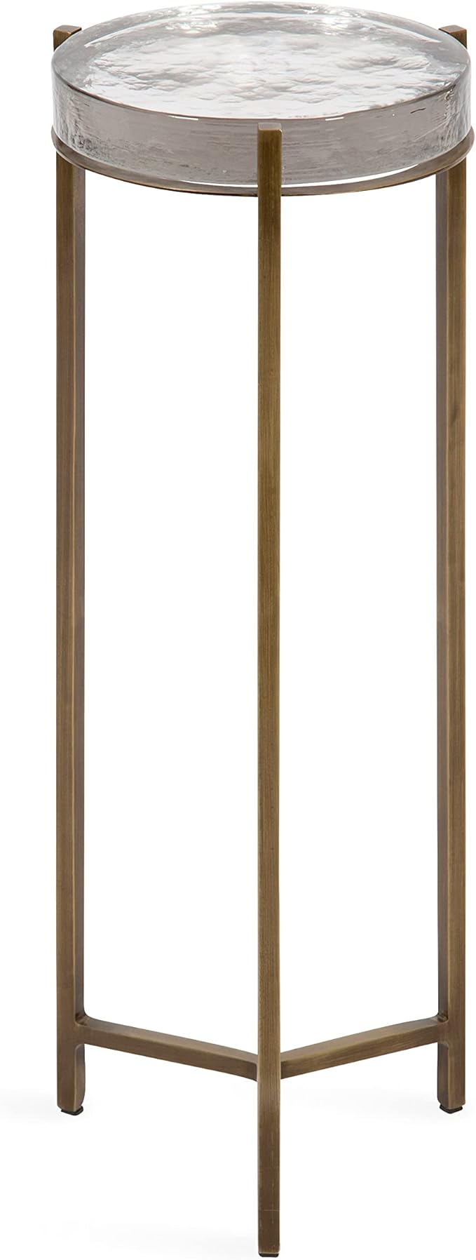 Kate and Laurel Aguilar Modern Drink Table; 9 x 9 x 23; Brass - Image 6