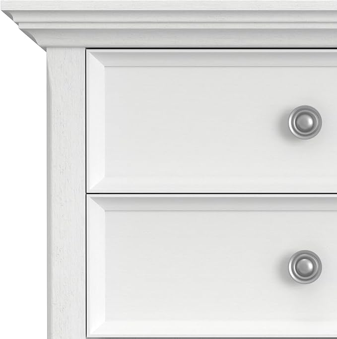 SIMPLIHOME Amherst SOLID WOOD 24 inch Wide Transitional Bedside Nightstand - Image 10
