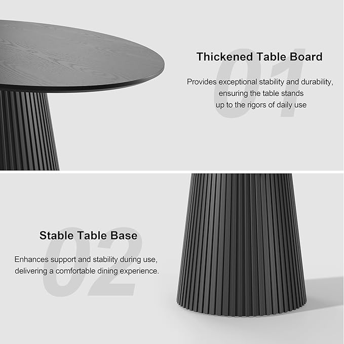 Casaphoria 67" Oval Dining Table, Modern Wood Kitchen Table - Image 5