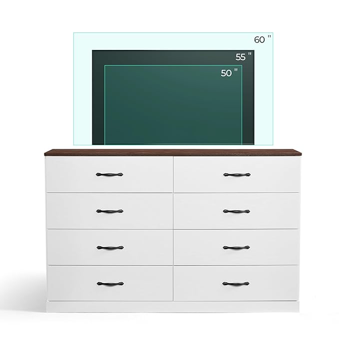 LINSY HOME 8 Drawer Dresser for Bedroom, Modern TV Stand Dressers - Image 9