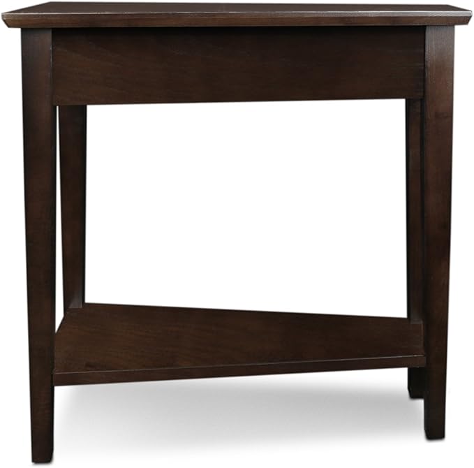 Leick Home Teegan Solid Wood Recliner Wedge End Side Table - Image 4