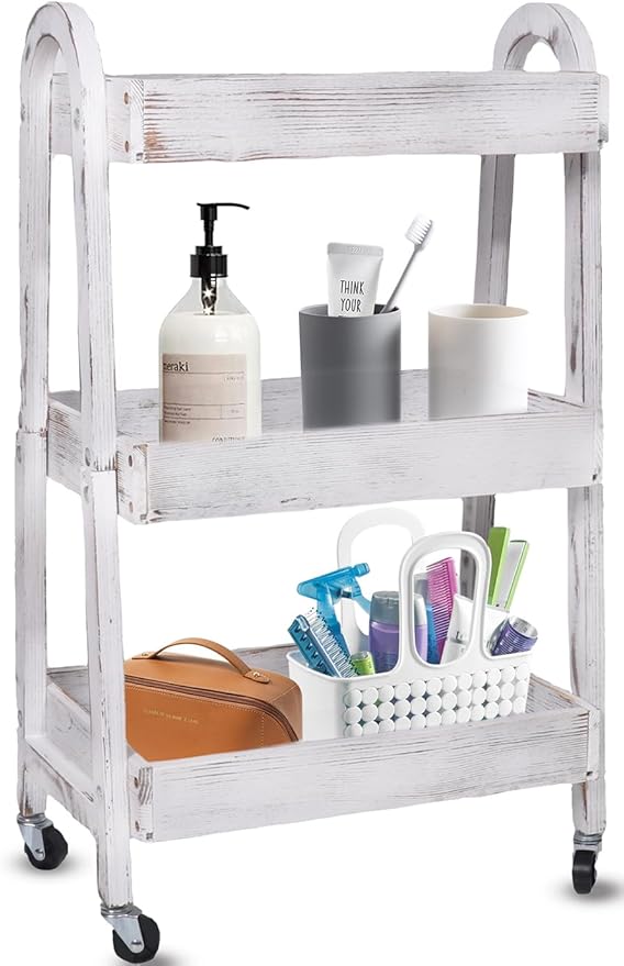 3-Tier Rolling Utility Cart by WAYTOSUC