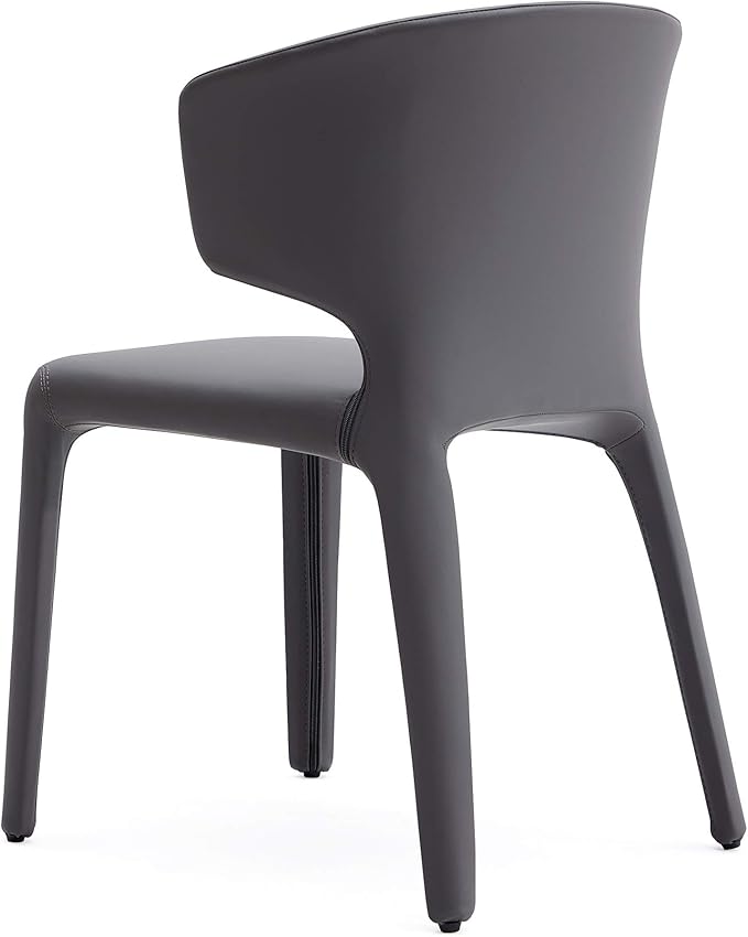 Manhattan Comfort Conrad Mid Century Modern Dining Chairs Woven Tweed - Image 8