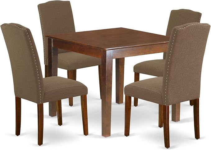 East West Furniture OXEN5-MAH-18 5 Piece Dinette Set by EastWestFurniture