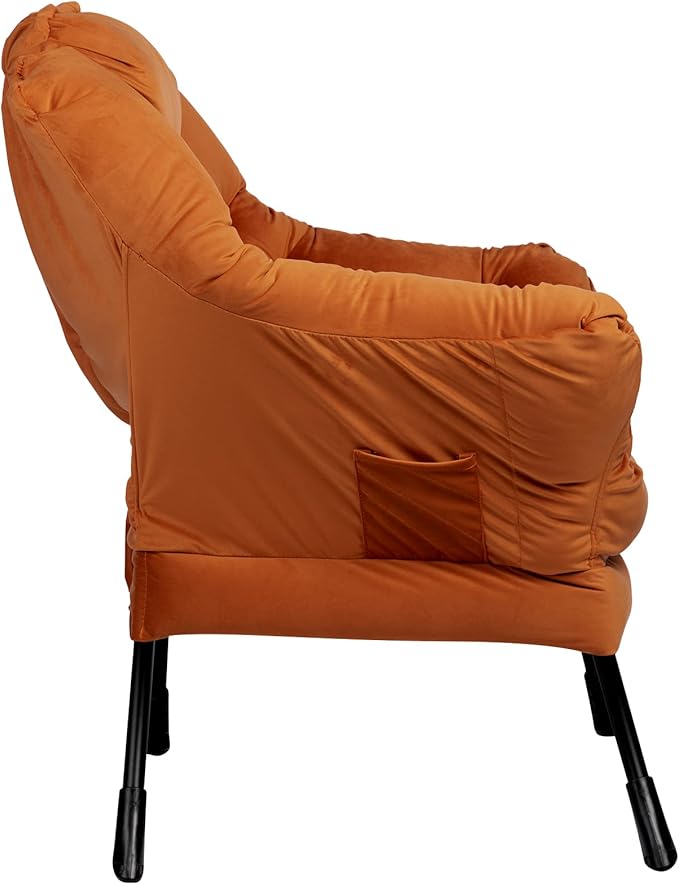 HollyHOME Modern Fabric Large Lazy Chair, Accent Oversized Comfy Reading Chair - Image 8