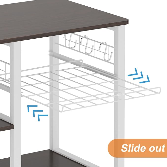soges 3-Tier Kitchen Baker's Rack, Utility Microwave Oven Stand - Image 7