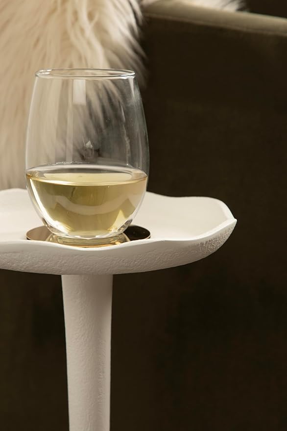 Kate and Laurel Alessia Modern Decorative Metal Drink Table, Transitional Round - Image 6