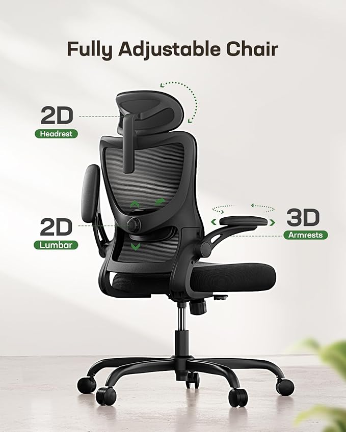 Marsail Ergonomic Office Chair: Office Computer Desk Chair - Image 3