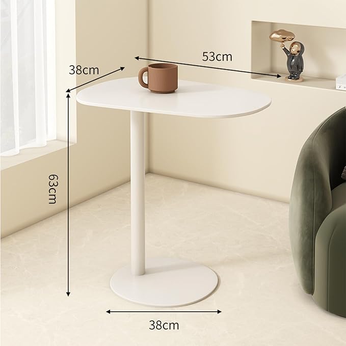 Modern Metal Side Table C Shaped End Table - Image 2