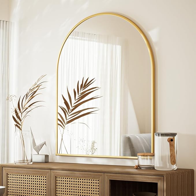 Arched Bathroom Mirror, 32x34 Inch - Image 9
