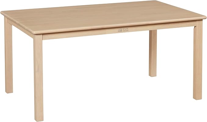 ECR4Kids 30in x 48in Rectangular Hardwood Table by ECR4Kids