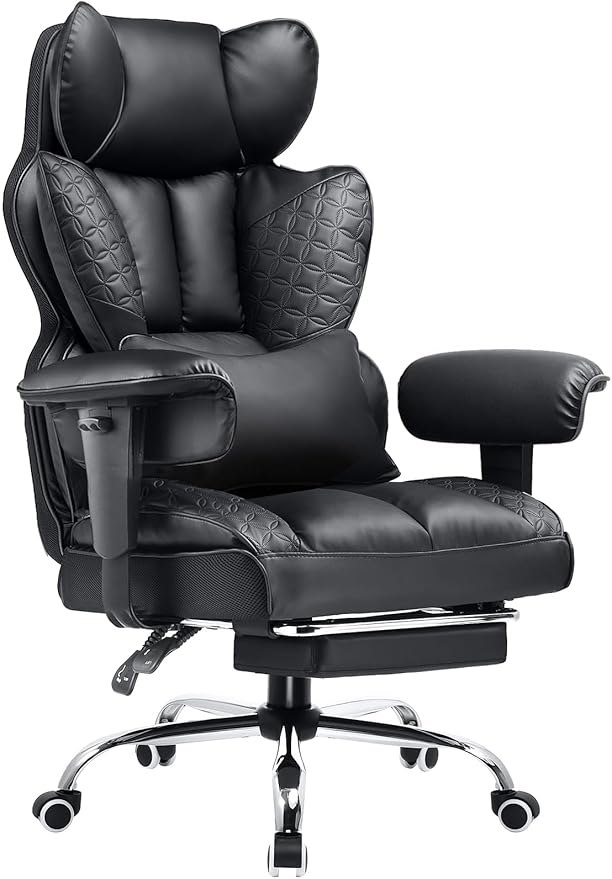 COMHOMA Big and Tall Office Chair 400LBS Wide Ergonomic Gaming Chair by ComHoma
