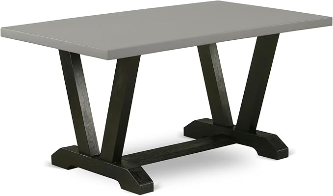 East West Furniture V696AB106-7 7 Piece Dining Set Consist of a Rectangle - Image 3