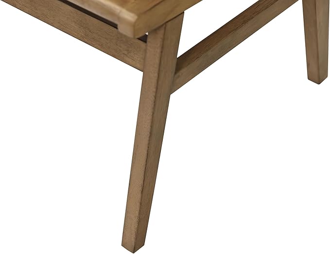 Mid-Century Modern Wood Rectangular Extension Kitchen Dining Table and Eight - Image 10