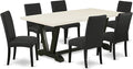 East West Furniture V627DR124-7 7 Piece Modern Dining Table Set Consist of a by EastWestFurniture