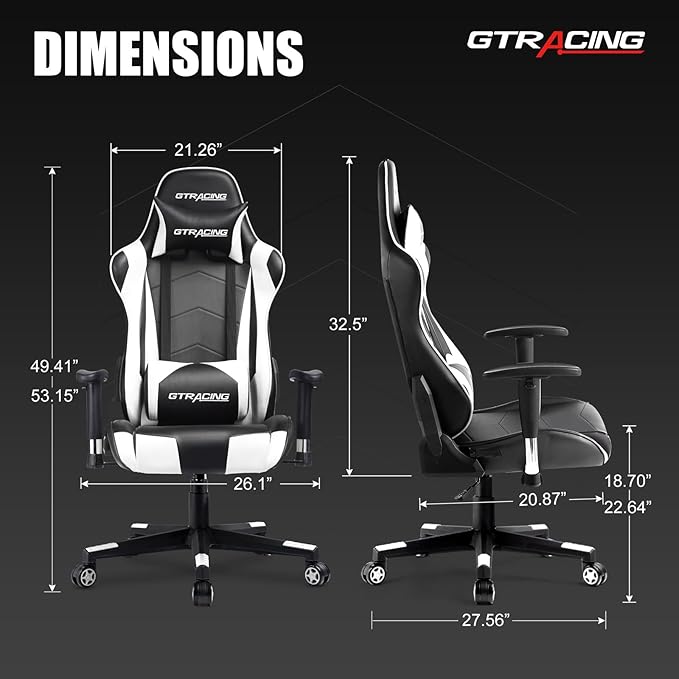 GTRACING Gaming Chair Racing Office Computer Ergonomic Video Game Chair - Image 3