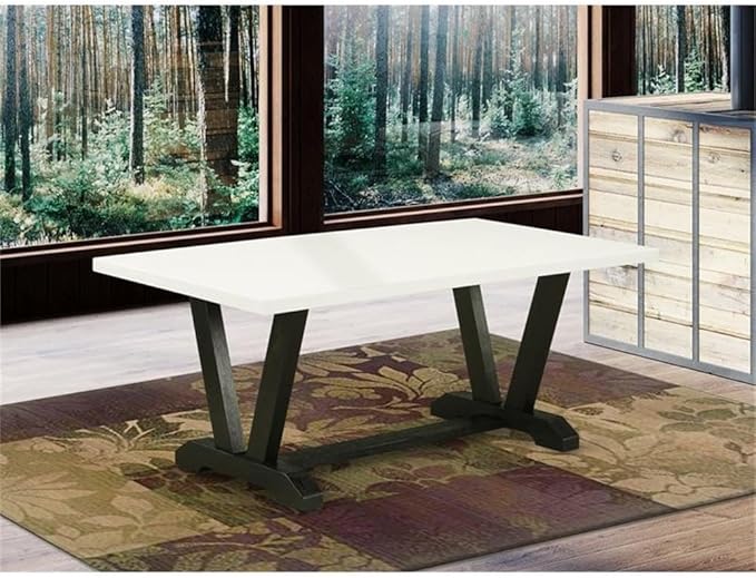 East West Furniture VT627 V-Style Modern Dining Table - Image 2