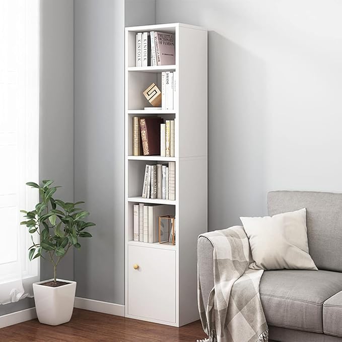IOTXY Small Narrow Corner Bookcase by IOTXY
