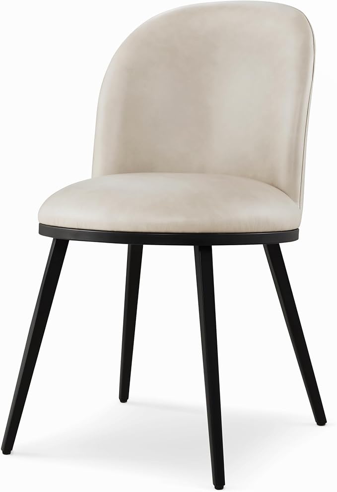 Dining Chairs Set of 4, Faux Leather Upholstered Dining Room Chairs - Image 8