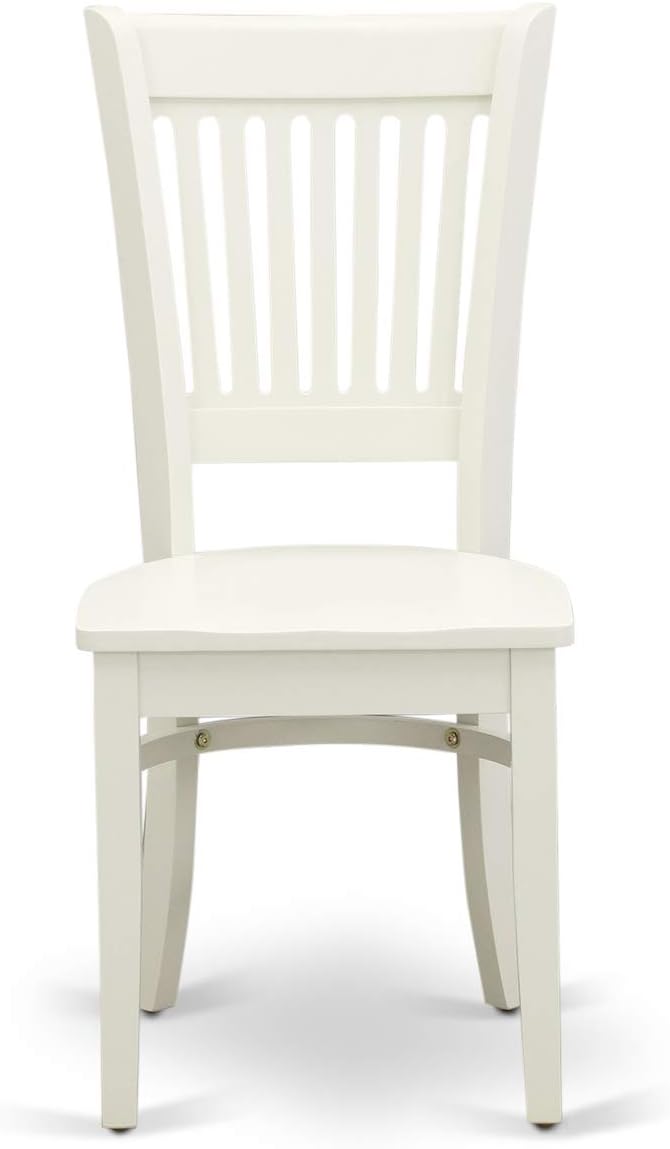 East West Furniture ANVA5-LWH-W 5 Piece Kitchen Table Set - Image 5