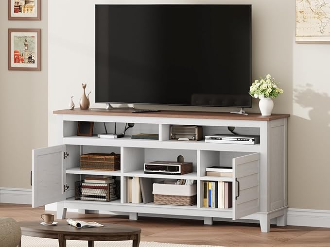 GarveeHome TV Stand for 63 in, Entertainment Center - Image 4