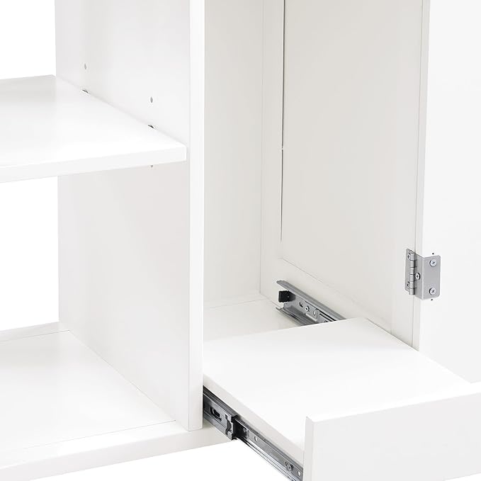 OSP Home Furnishings Derry Modern Farmhouse Kitchen Cart - Image 8