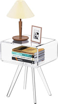 Acrylic Side Table, Acrylic Nightstand Bedside Table by AcrylicFurnitureHomeDecor
