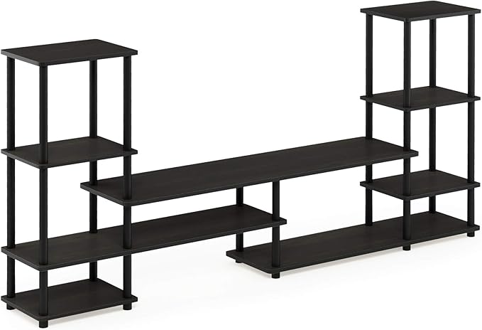 FURINNO Turn-N-Tube Grand Entertainment Center, Espresso/Black - Image 6