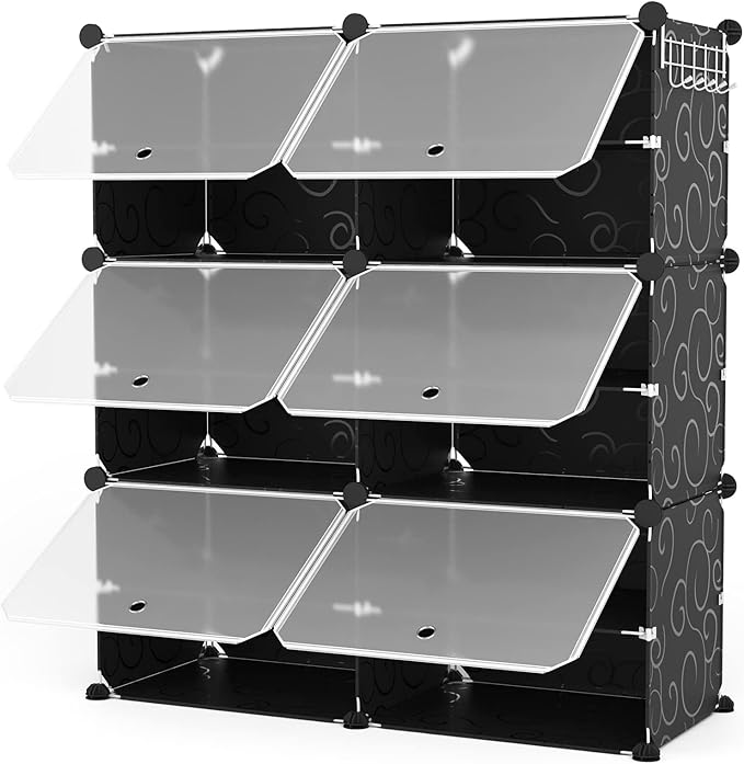 ROJASOP Portable Shoe Rack Organizer 6-Tier Shoe Cabinet 24-Pair shoe Storage - Image 8