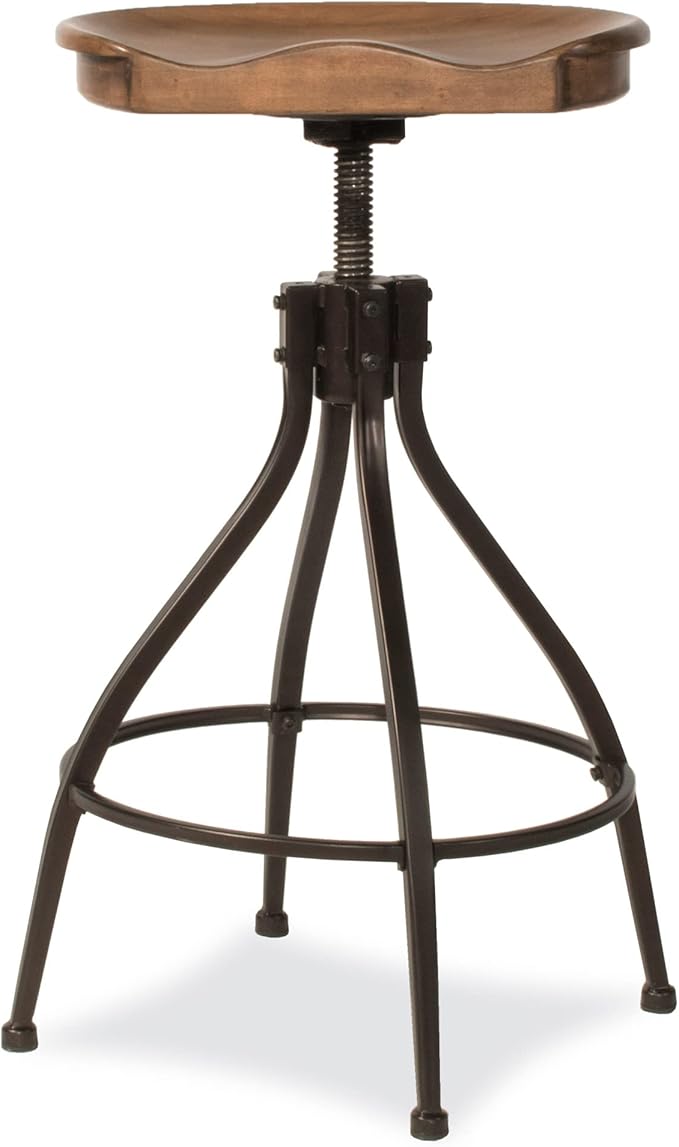 Hillsdale Worland Backless Metal Adjustable Height Stool - Image 11