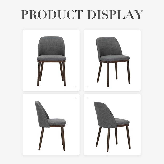 COLAMY Upholstered Dining Chairs Set of 6, Modern Kitchen Chairs - Image 8