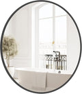 HOMECOOKIN Round Wall Mirror 20" Black Circle Mirror by HOMECOOKIN