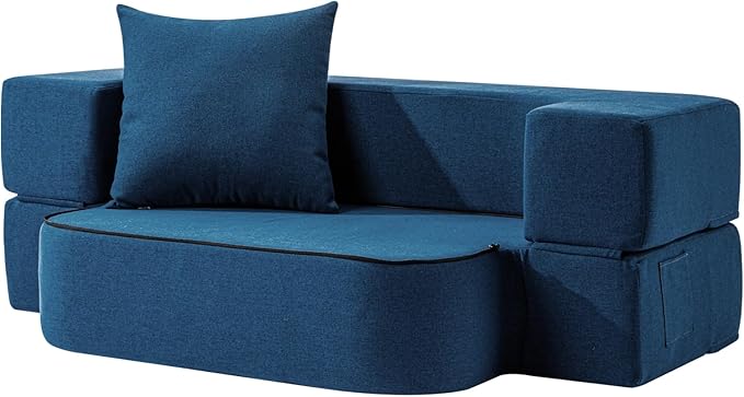 2-in-1 Folding Sofa Bed with Pillow by SUYOLS