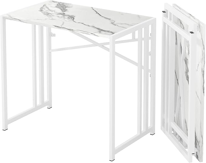 35 inch Folding Small Desk, Writing Gaming Computer Camping Desk by Lutown-TeenHome
