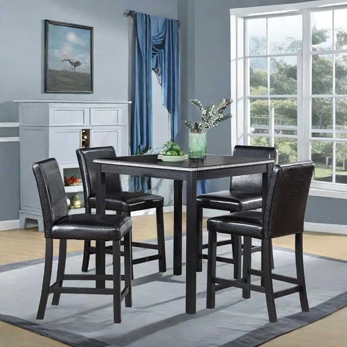 Counter Height Square Dining Table Set - Image 7