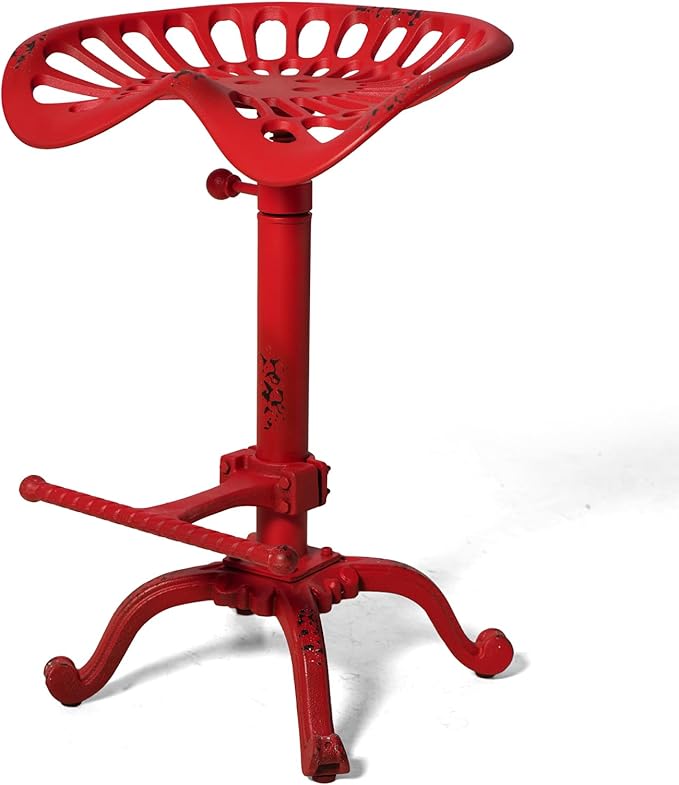 LOKKHAN Rustic Industrial Bar Stool - Image 4