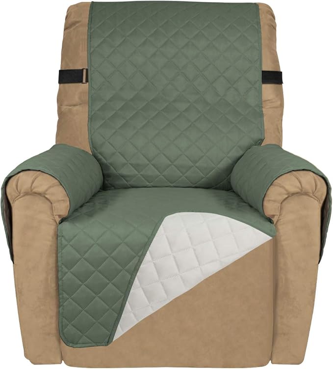 PureFit Reversible Sofa Cover Water Resistant Recliner Couch Cover, Machine by PureFit