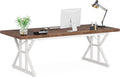 LITTLE TREE 70.8-Inch Large Executive Desk, Modern Computer Office Desk by LITTLETREE