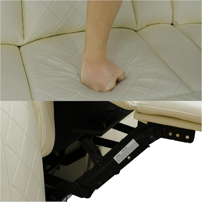 Loveseat Recliner Sofa, Reclining Loveseat Leather Couch - Image 4
