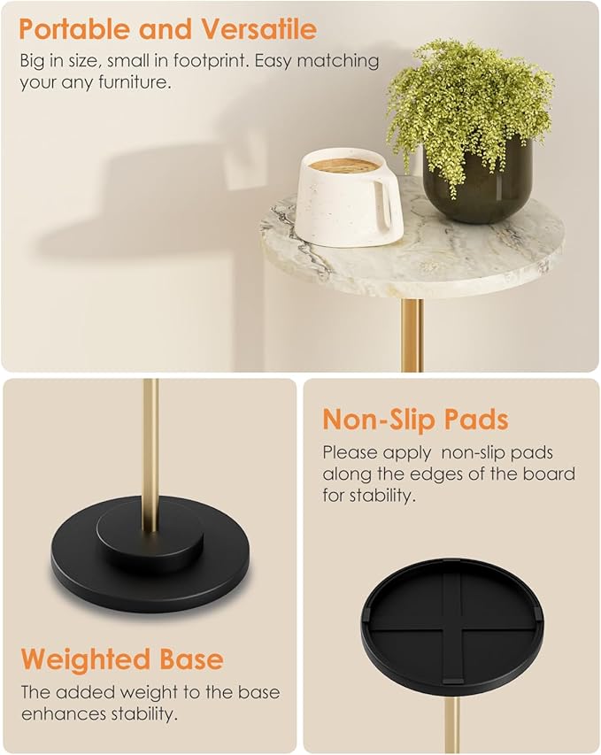 Round Side Table, Small Drink Table - Image 6