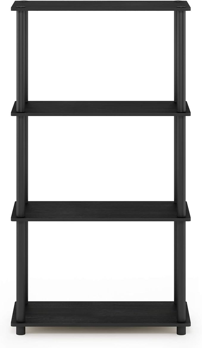 Furinno Turn-N-Tube 4-Tier Multipurpose Shelf Display Rack, Round Tubes - Image 5