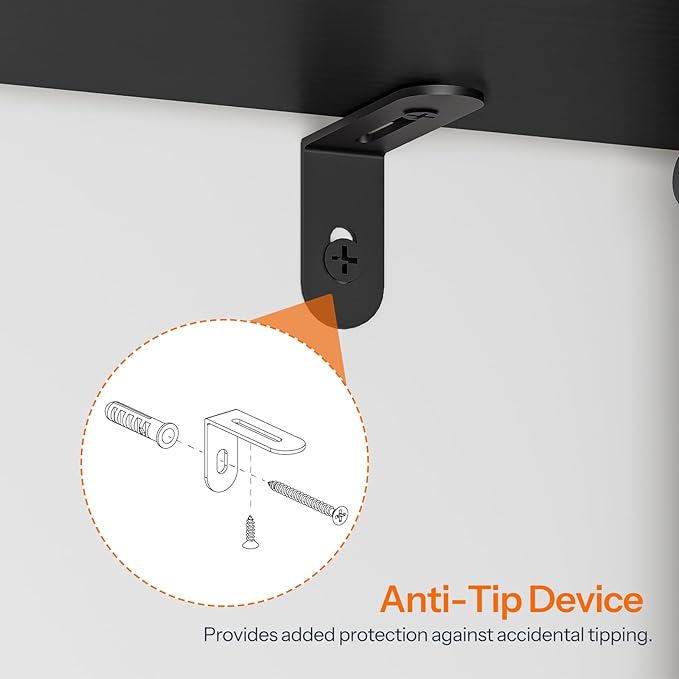 HOOBRO TV Stand with Mount and Power Outlet, - Image 7