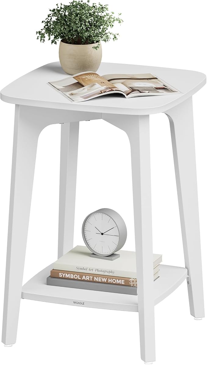 VASAGLE Side Table, Small Square End Table by VASAGLEbySONGMICSHOME