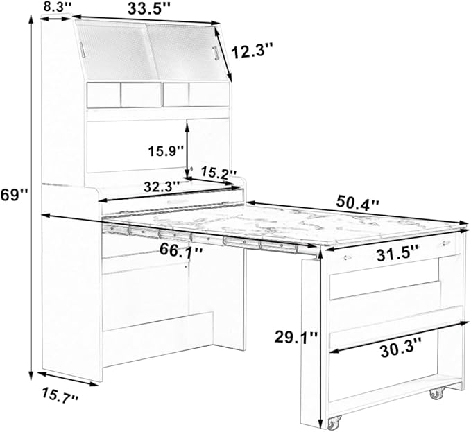 Merax Sideboard Buffet Cabinet - Image 2