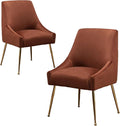 Modern Velvet Dining Chairs Set of 2, Contemporary Upholstered Furniture by HOLILA
