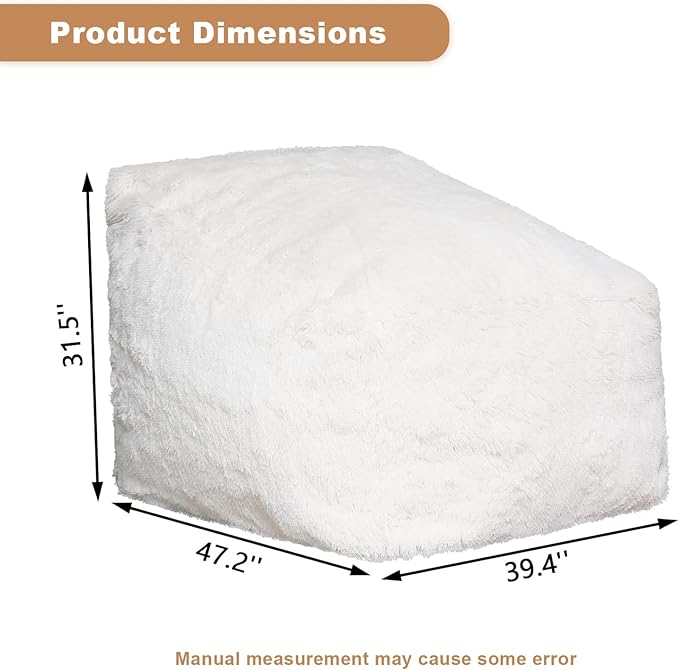 Recaceik Bean Bag Chair Large Bean Bag Chairs, - Image 2