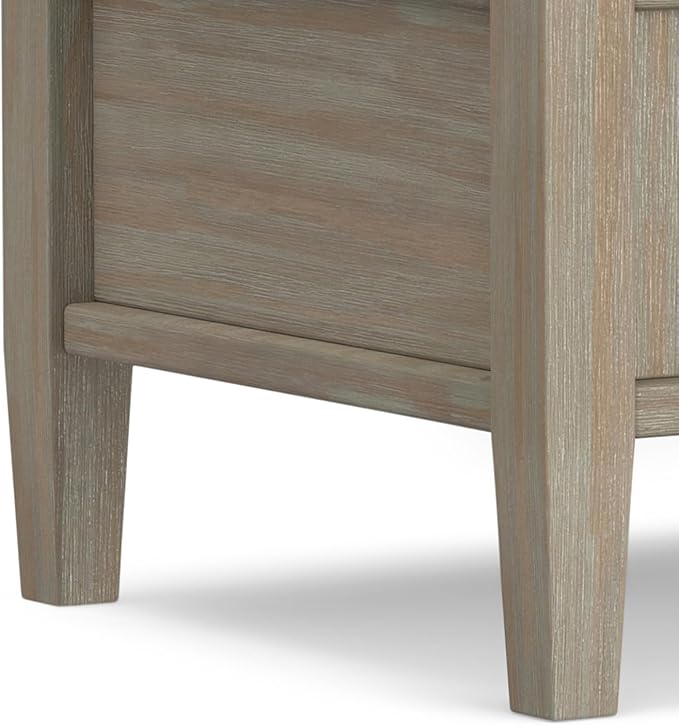 SIMPLIHOME Warm Shaker SOLID WOOD 20 inch Wide Rectangle Transitional End Side - Image 9