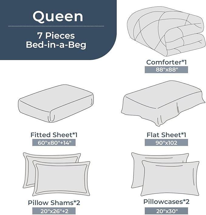 HEVUMYI Queen Comforter Set - Image 8