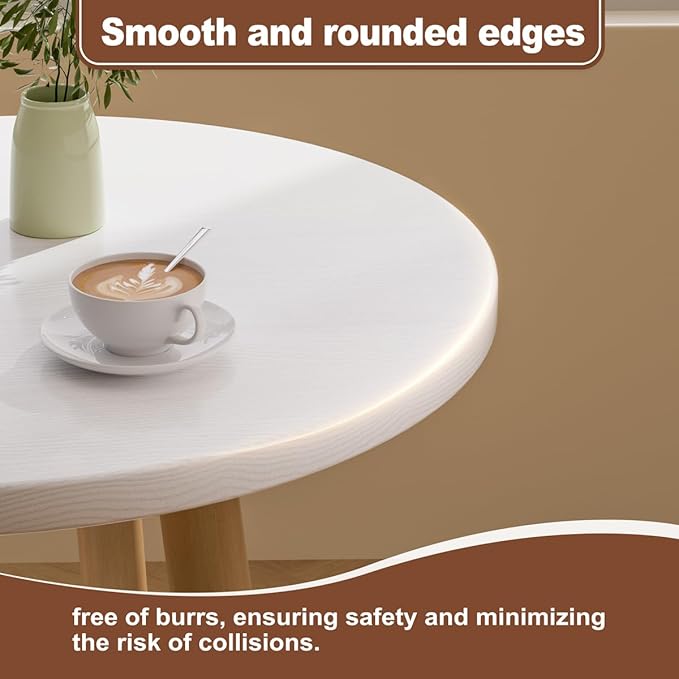 OERGKE Round End Table, Small Side Tables - Image 5