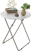 Tv Trays Folding Tray Table Dinner Tray Table Round, Snack Eating Trays Table by Fleecy+day